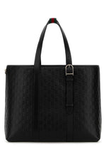 Black GG Emblem Large Tote 1