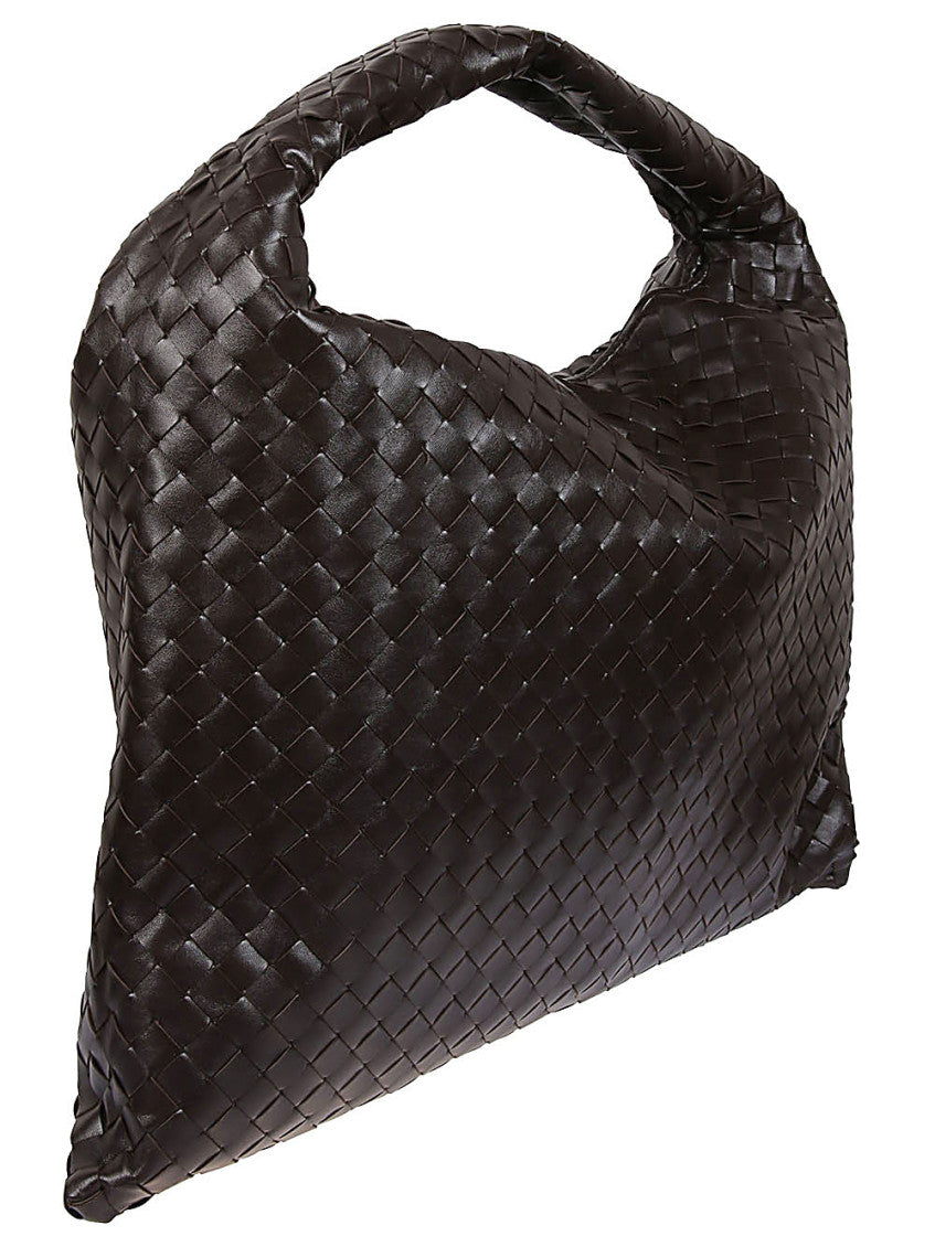 Brown Hop Large Leather Shoulder Bag 3