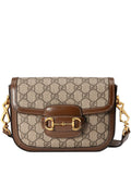 Brown Horsebit 1995 mini crossbody bag 1