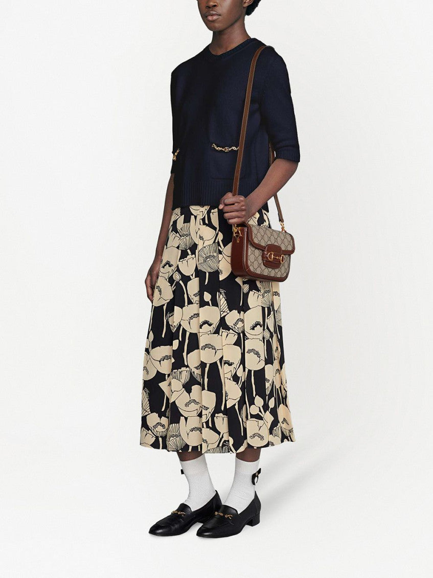 Brown Horsebit 1995 mini crossbody bag 2
