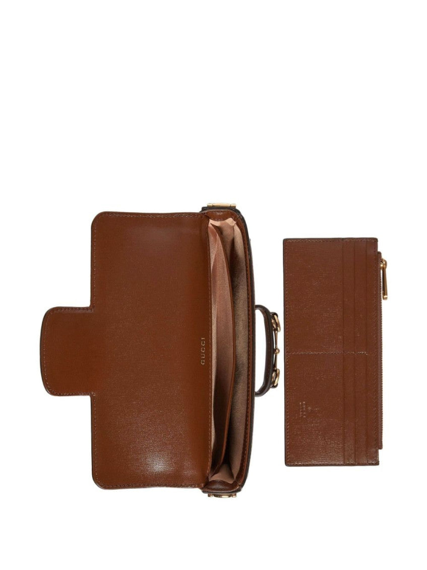 Brown Horsebit 1955 mini bag 3