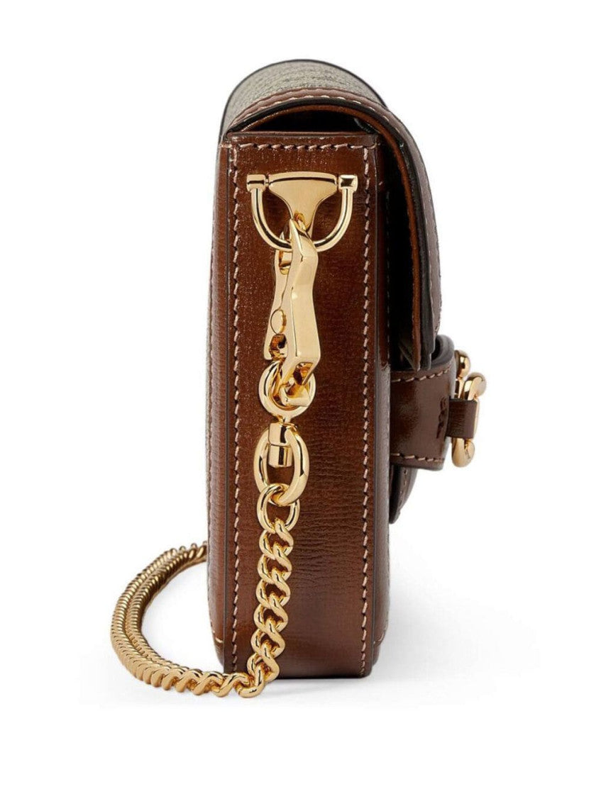 Brown Horsebit 1955 mini bag 5