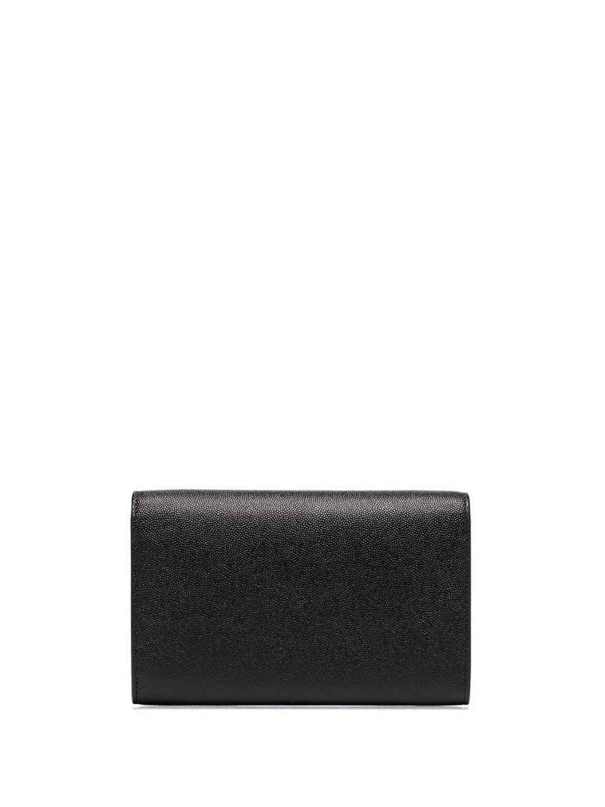 Black Uptown leather wallet on chain 3