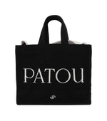 Black PATOU COTTON TOTE BAG 1