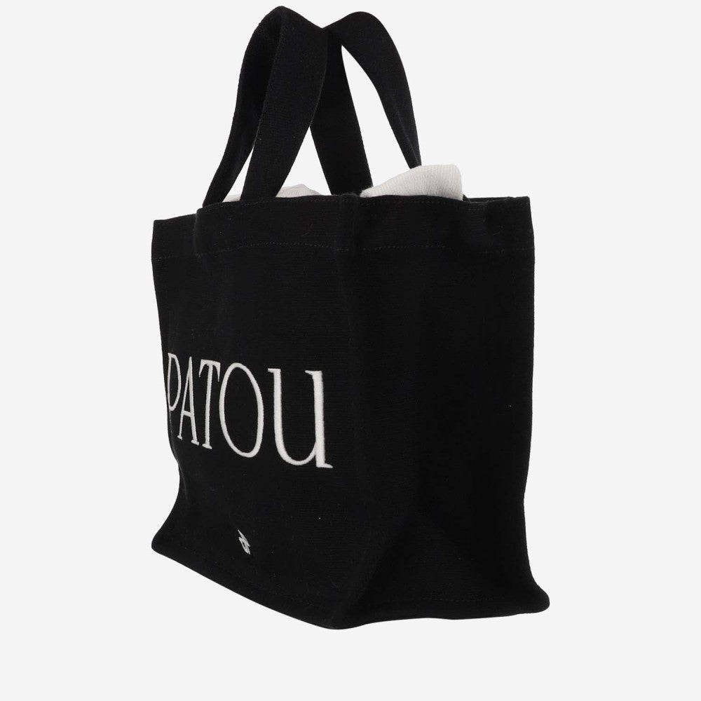 Black PATOU COTTON TOTE BAG 2