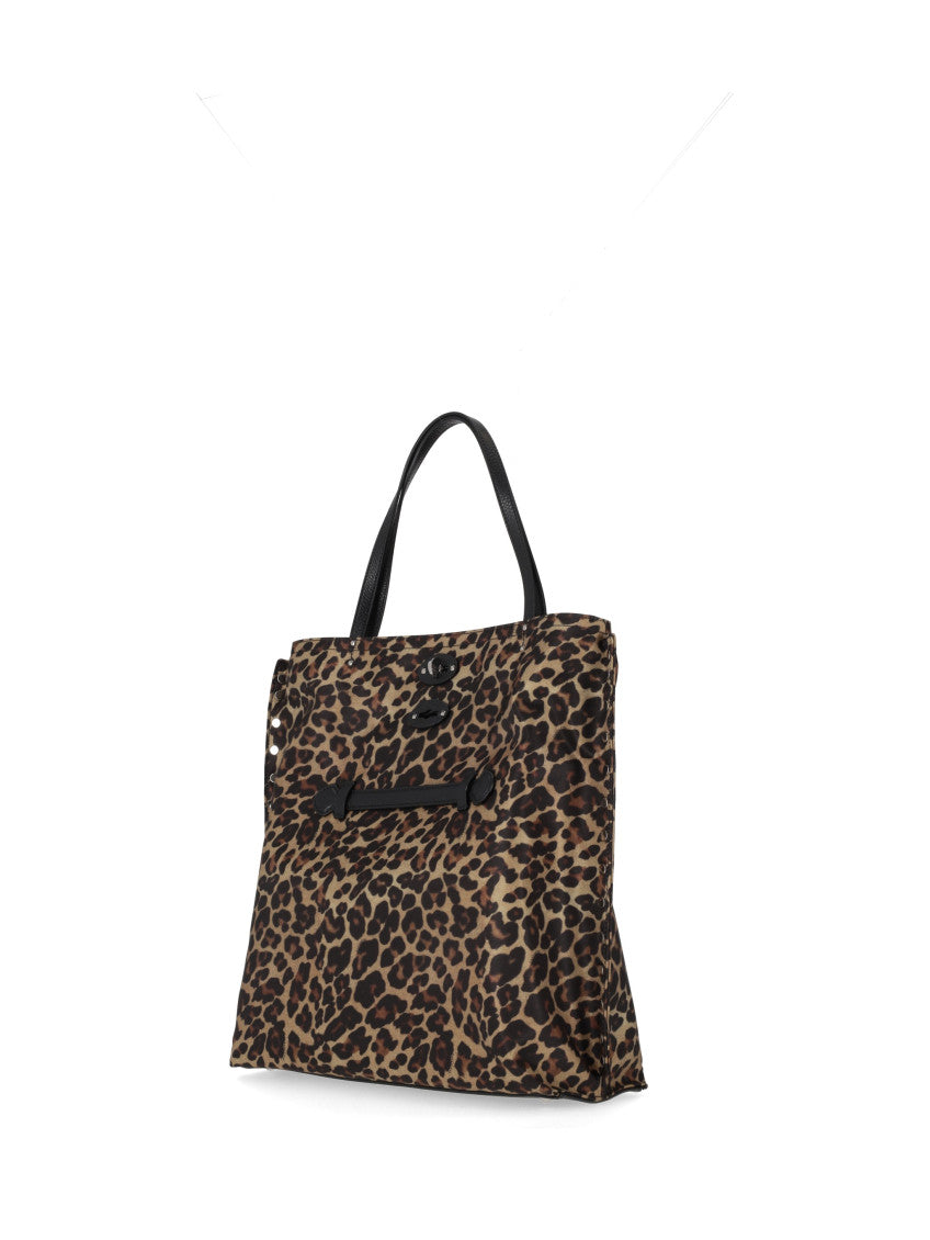 Leopard Print Nylon Tote 3