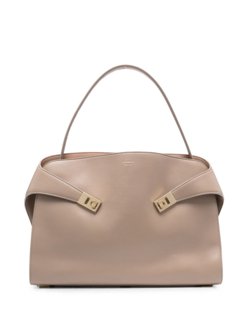Beige Hug Medium Shoulder Bag 1