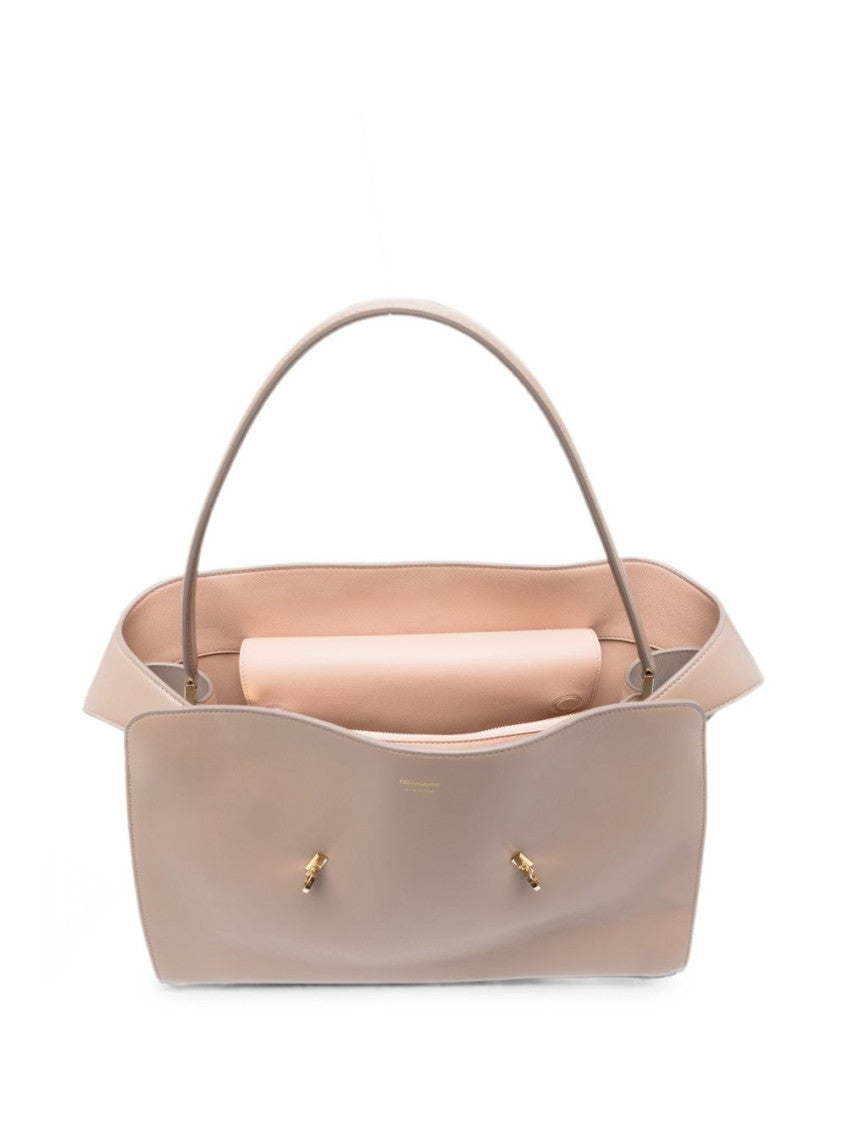 Beige Hug Medium Shoulder Bag 3