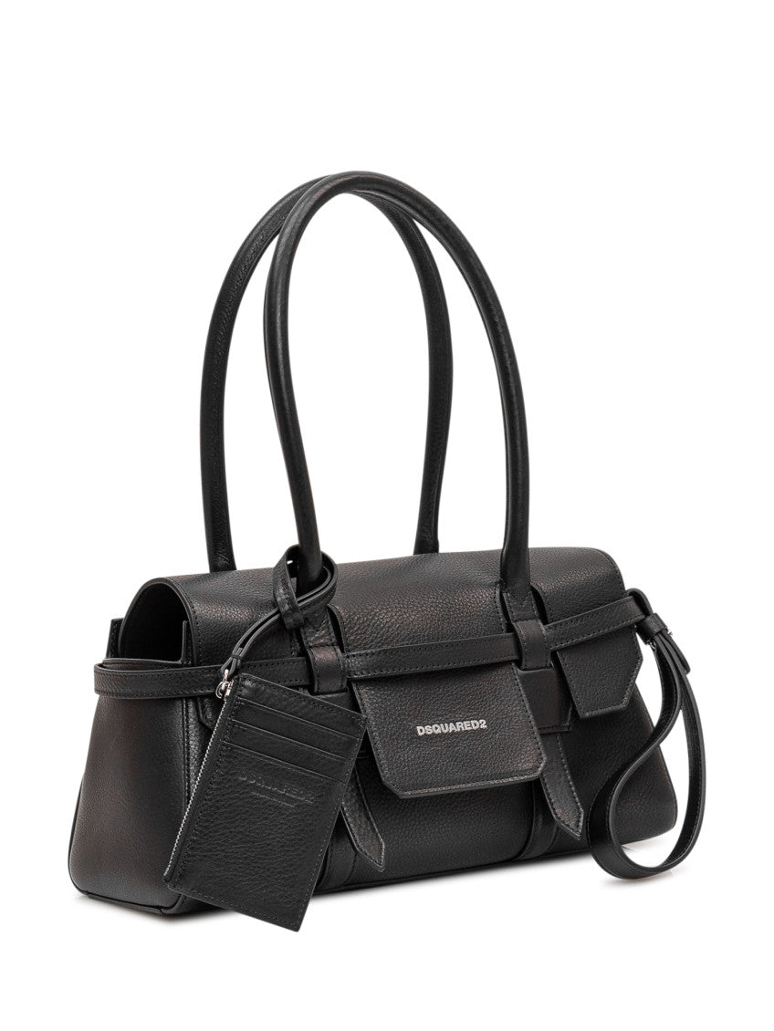 Black Twin Medium Shoulder Bag 3