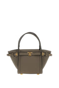 Taupe Logo Mini Tote 1