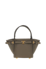 Taupe Logo Mini Tote 1