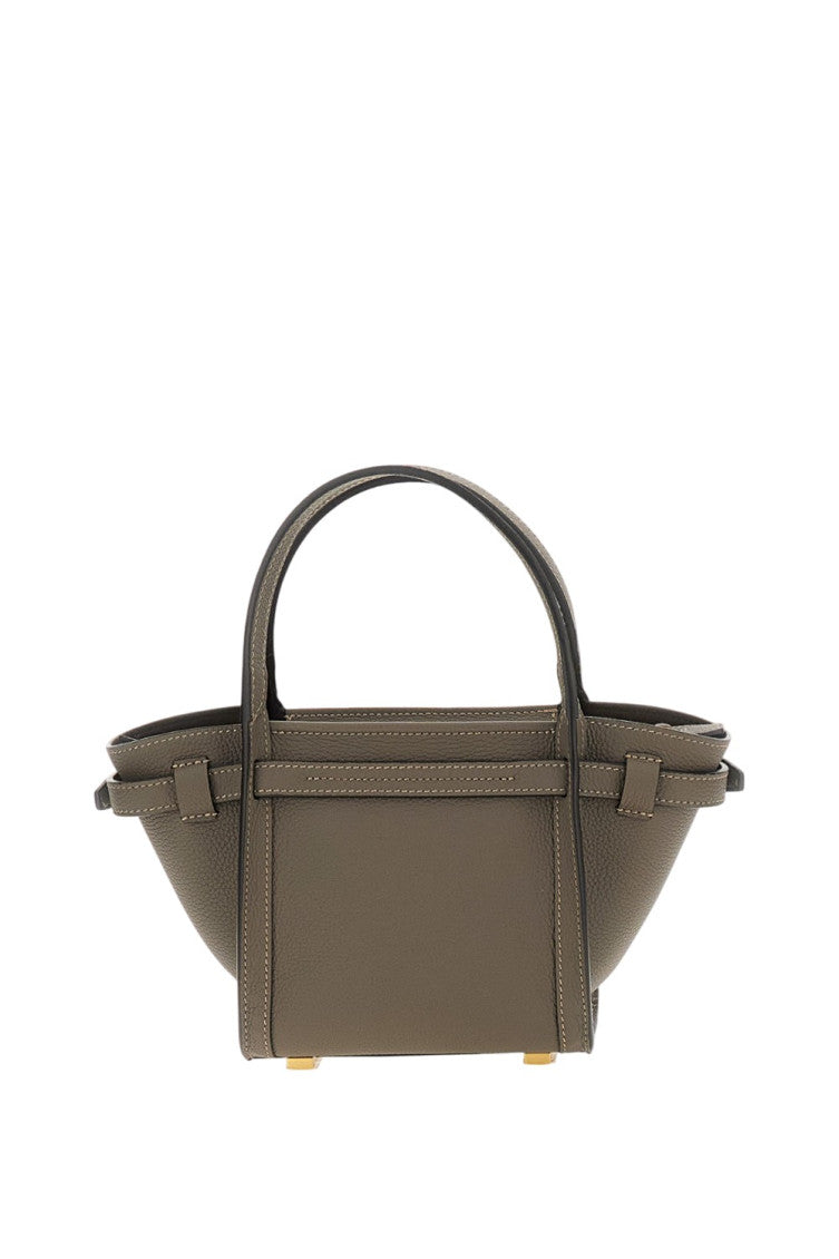 Taupe Logo Mini Tote 3