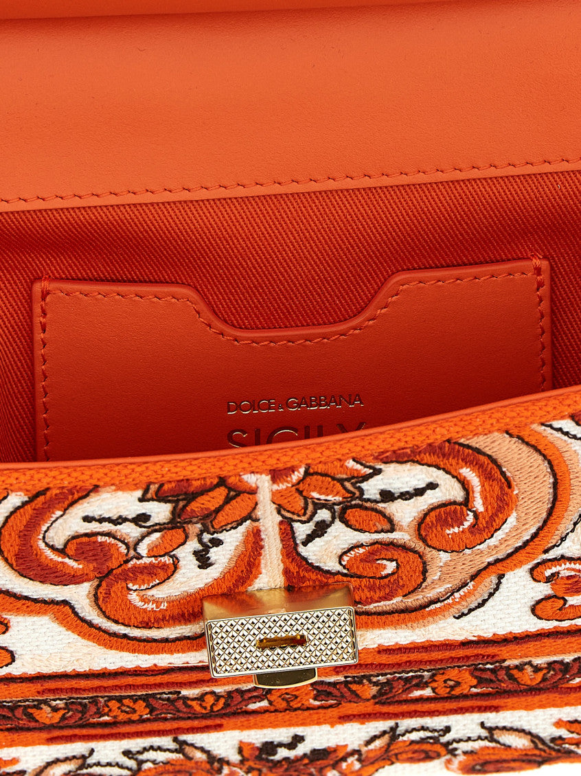 Orange Sicily Small Satchel 4