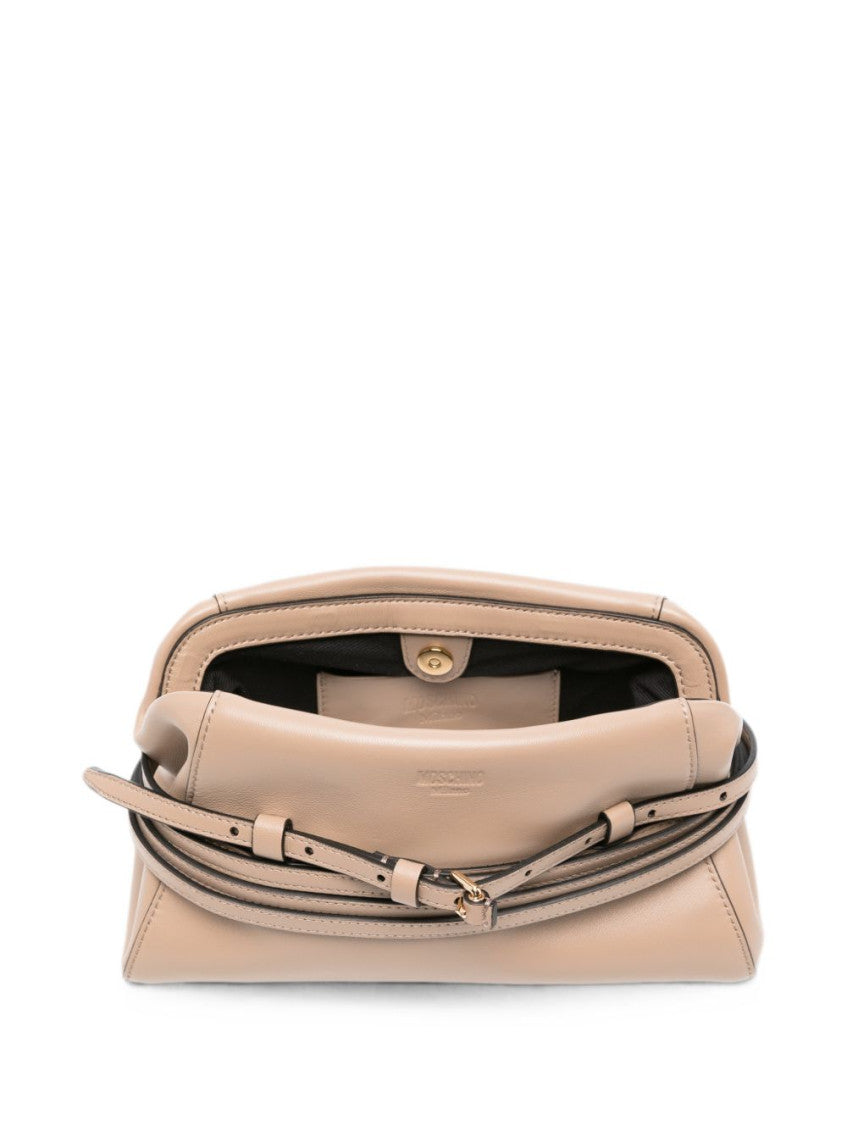 Beige Tie Me Clutch 3