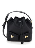 Black Multi-pocket bucket Bag 1