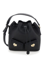 Black Multi-pocket bucket Bag 1