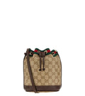 Beige Logo Mini Bucket Bag 1