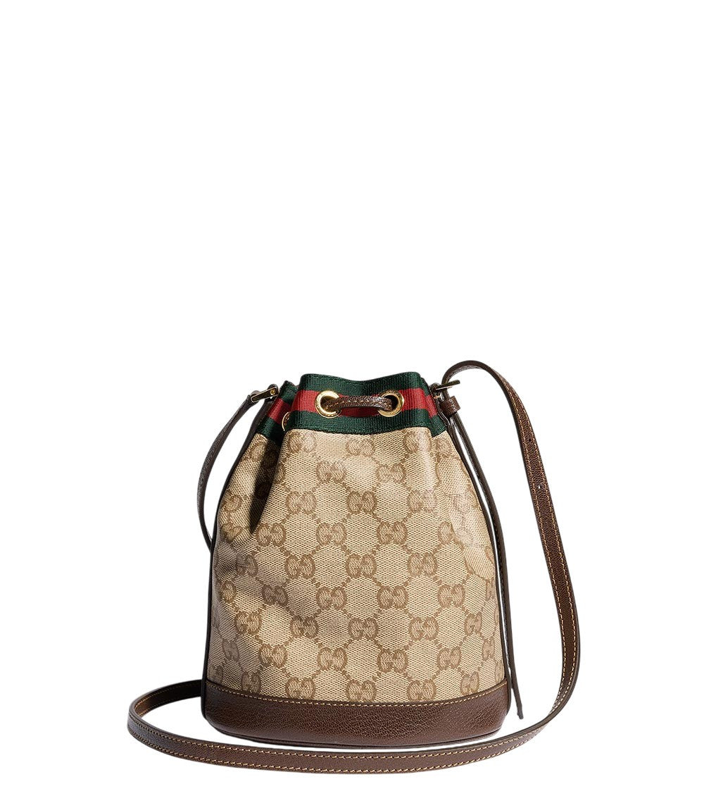 Beige Logo Mini Bucket Bag 2