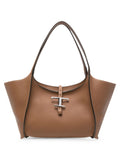 Brown T-Timeless Top Zip Large Tote 1