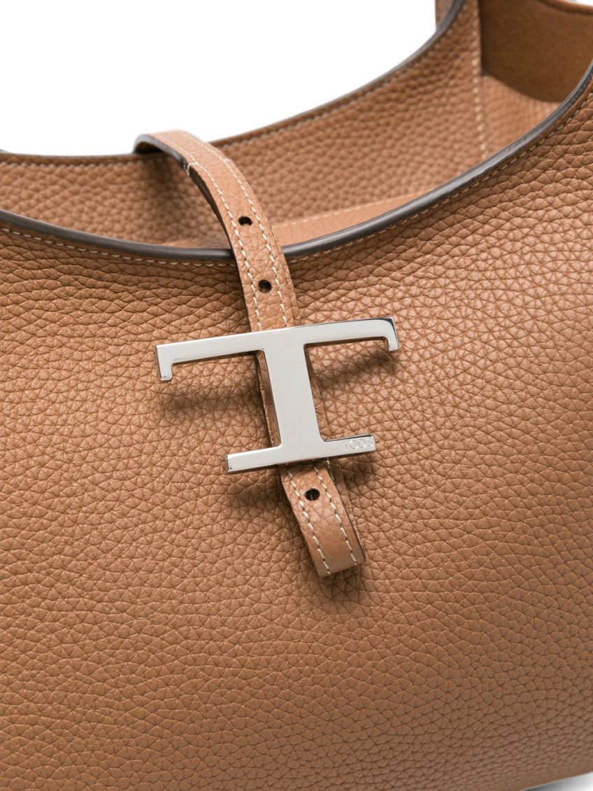 Brown T-Timeless Top Zip Large Tote 4
