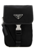 Black nylon crossbody bag  1