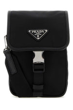 Black nylon crossbody bag  1
