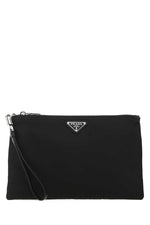 Black Re-nylon clutch  1