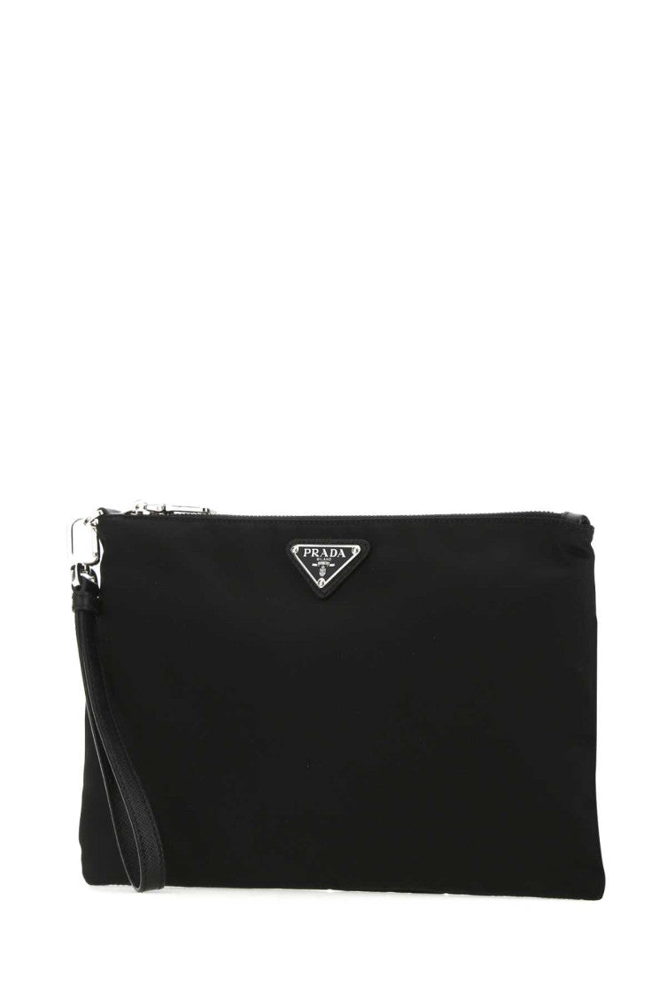 Black Re-nylon clutch  2