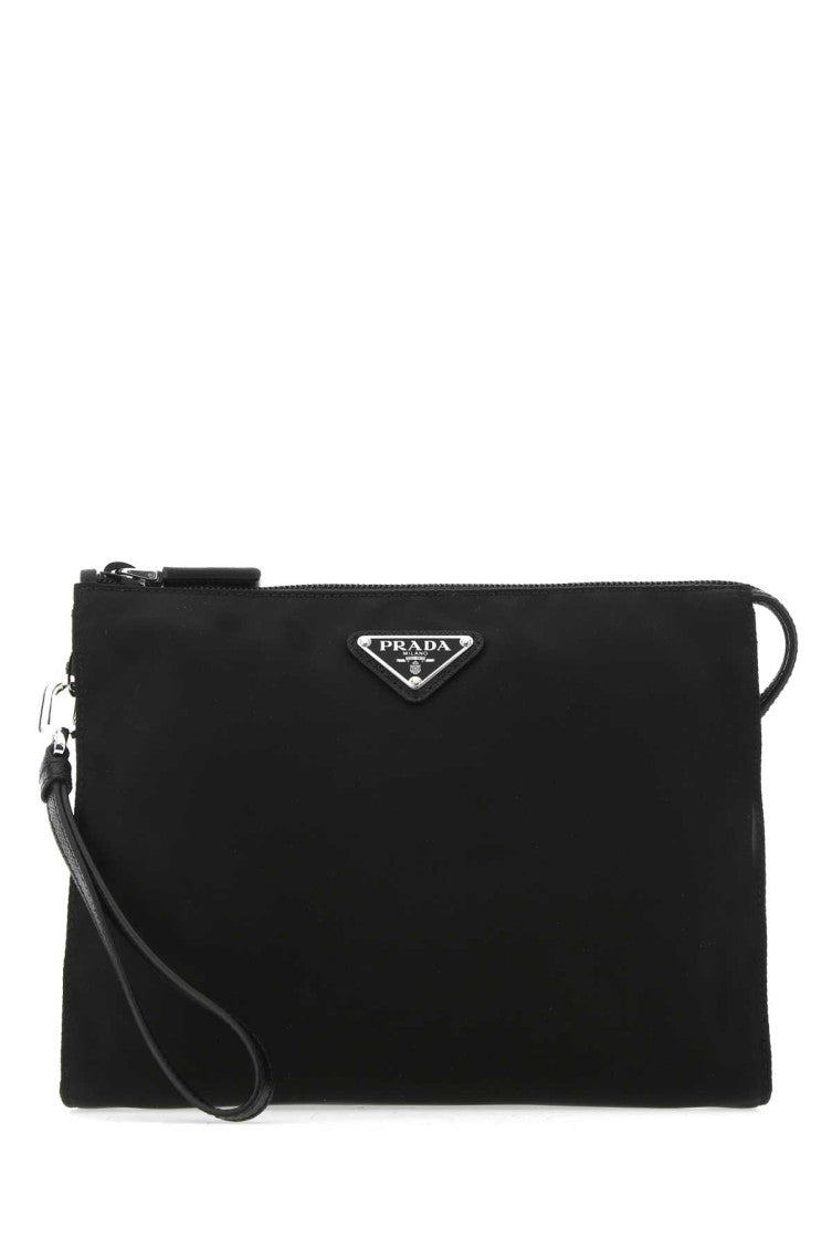 Black Re-nylon clutch  1
