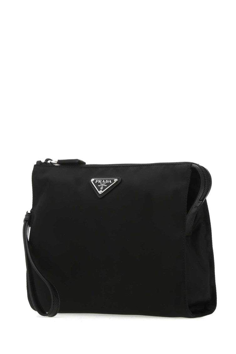 Black Re-nylon clutch  2