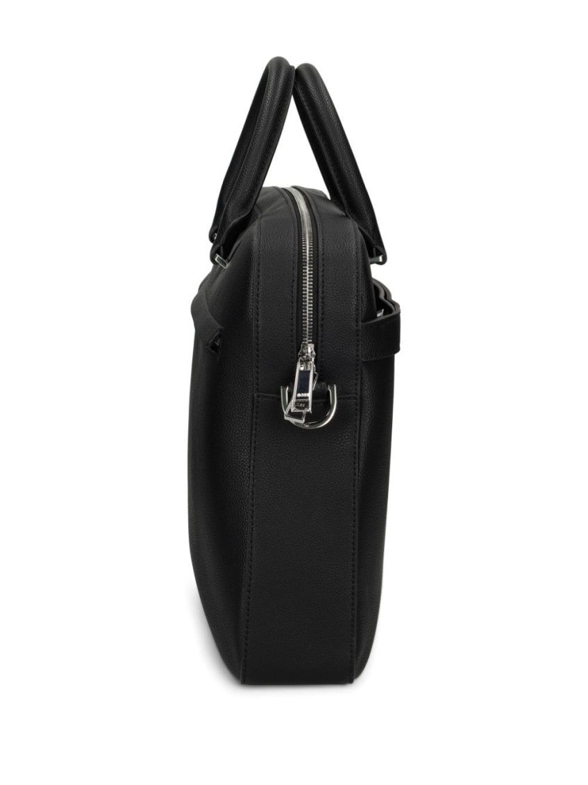 Black Logo Briefcase Bag 3