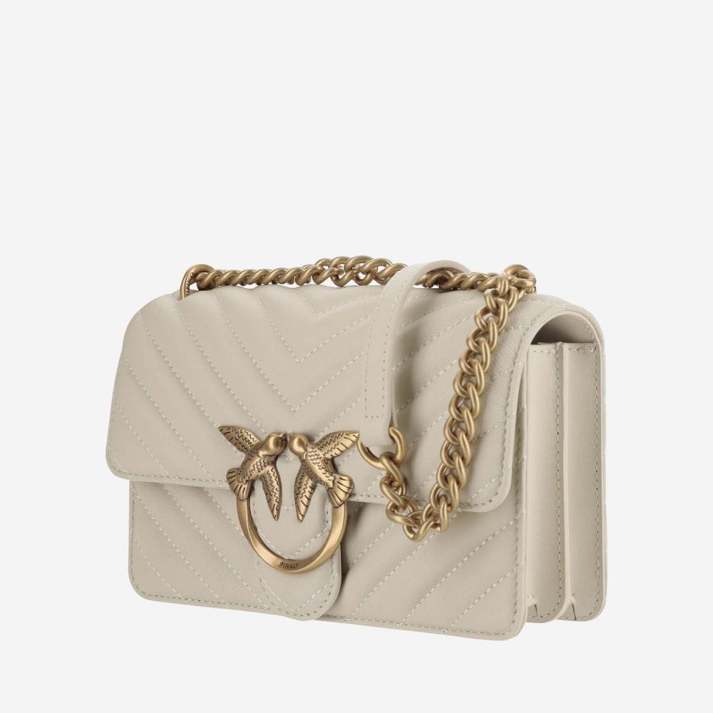 Beige BEIGE MINI LOVE ONE BAG 3