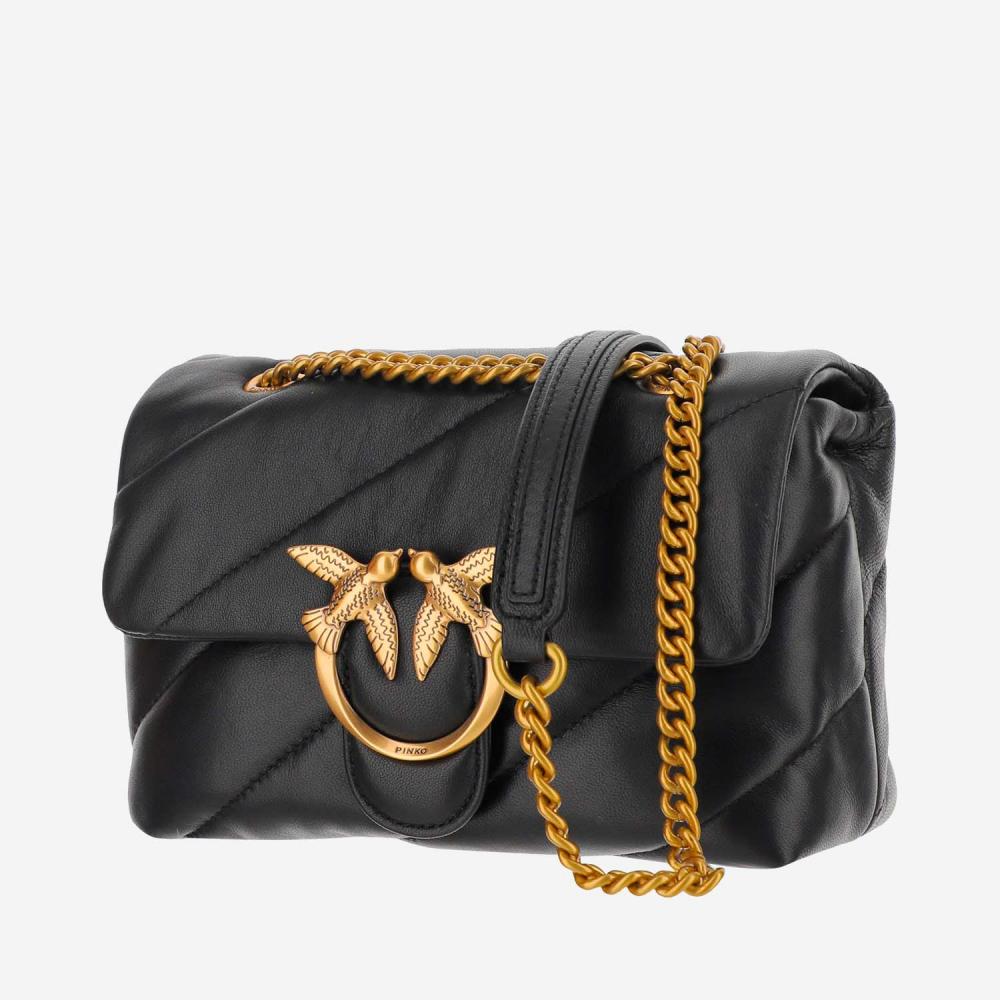 Black LOVE MINI PUFF BAG 3