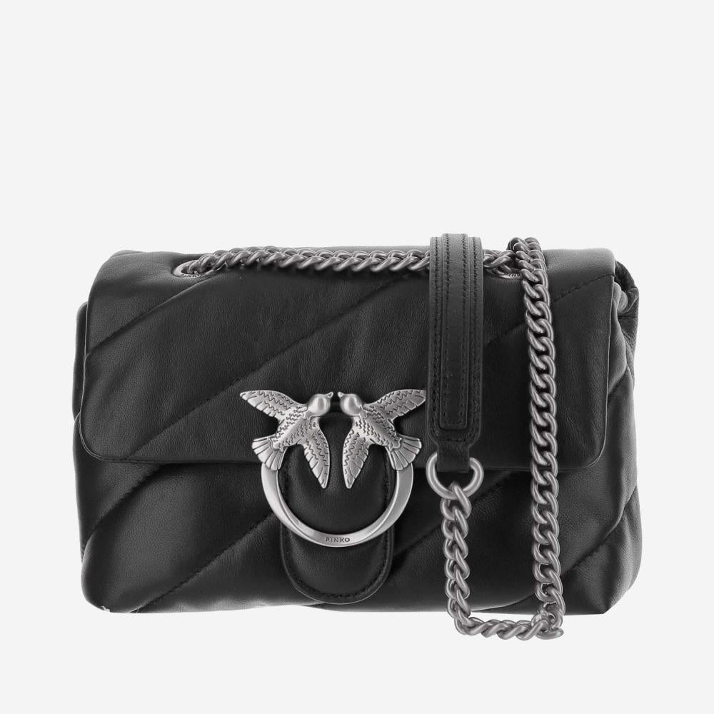 Black LOVE MINI PUFF BAG 1