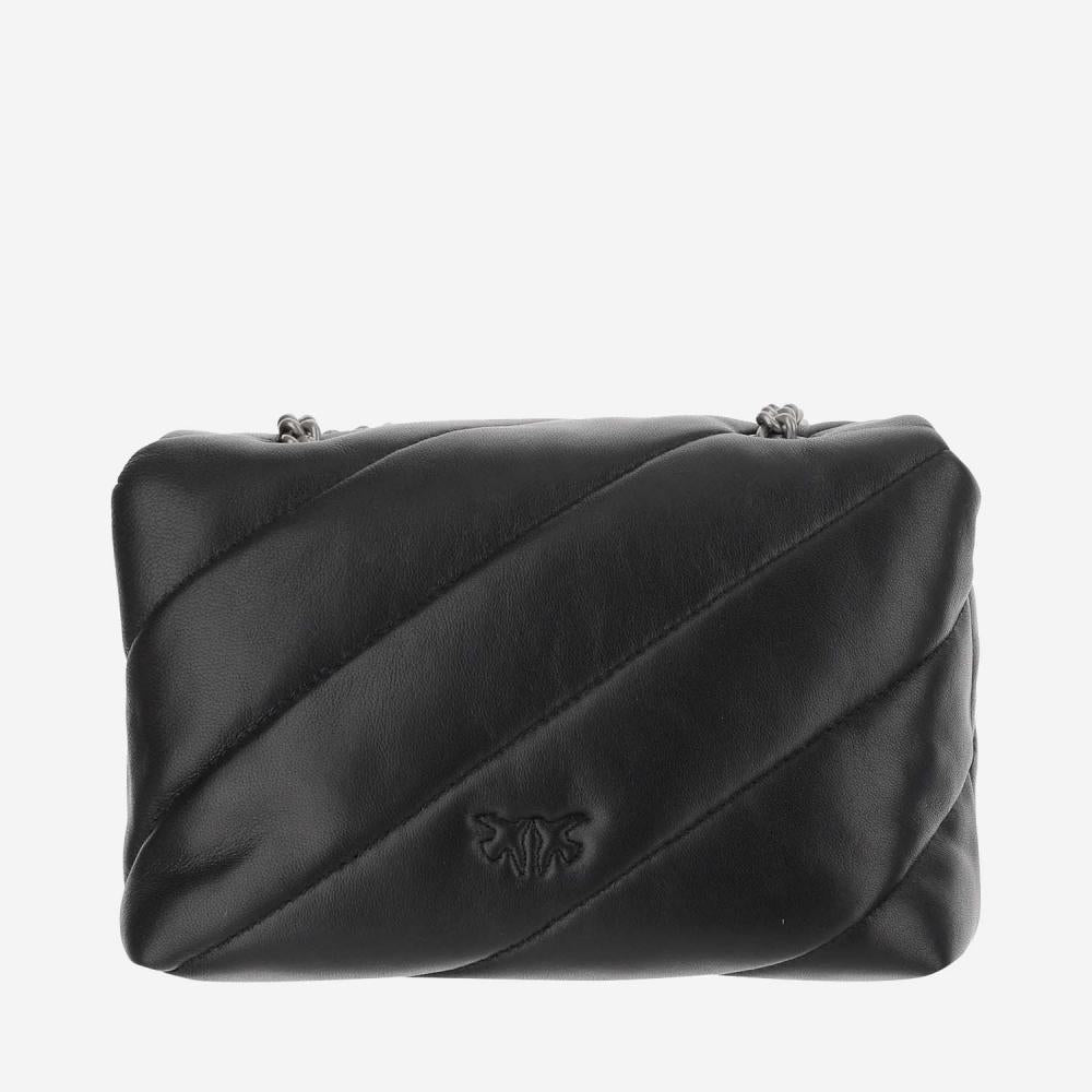 Black LOVE MINI PUFF BAG 4