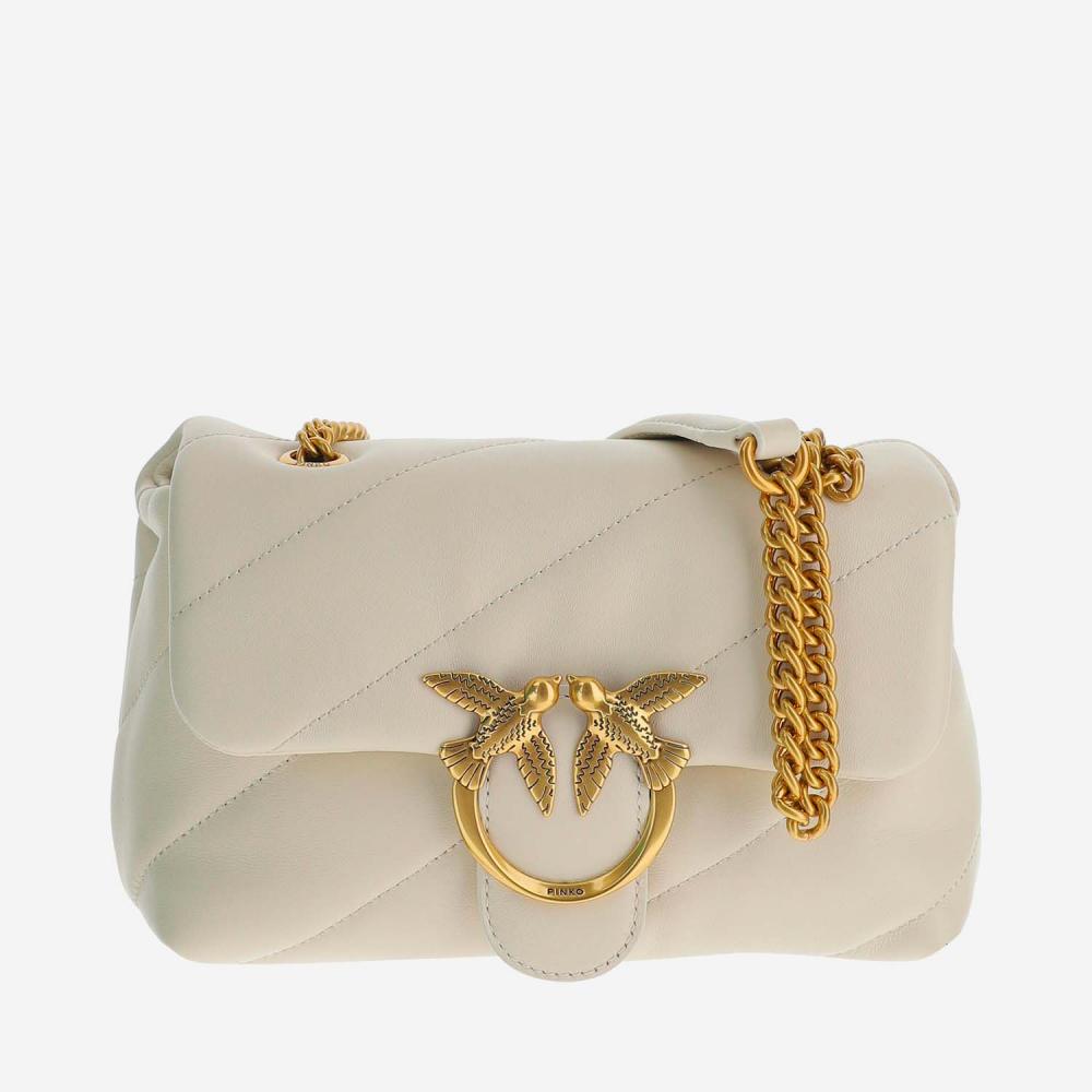 Beige LOVE MINI PUFF BAG 2