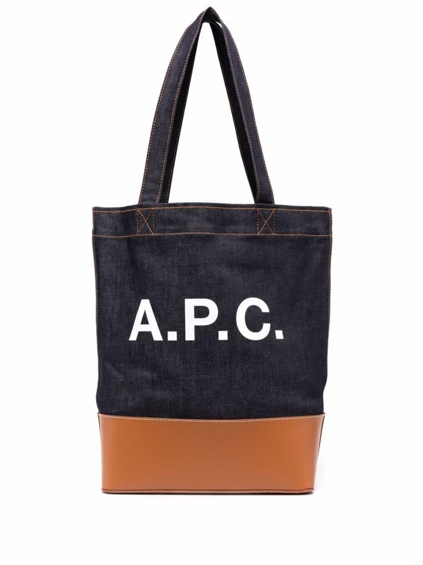 Brown Axel Cotton Shopping Bag 1