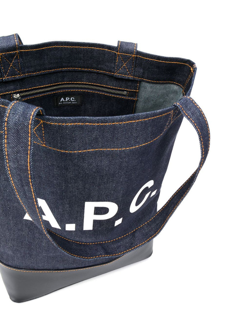 Blue Axel Cotton Shopping Bag 2