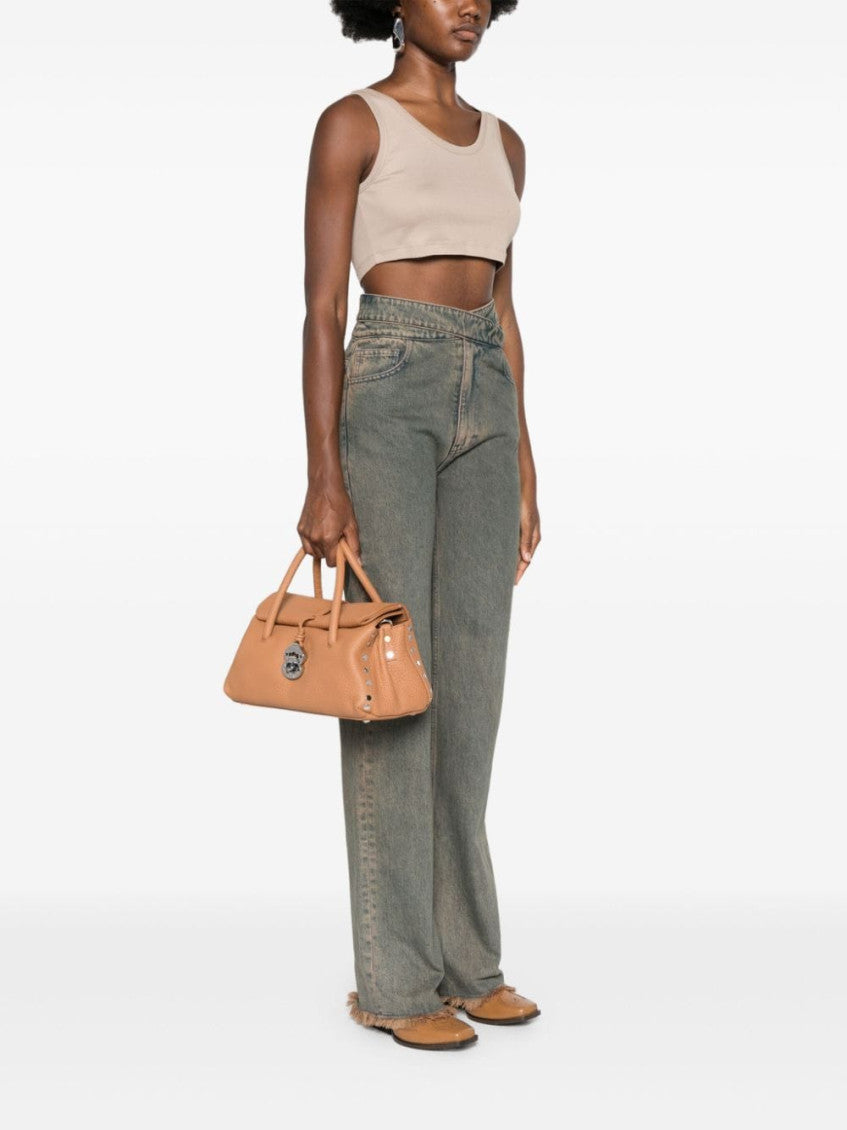 Brown Alma Centauro Satchel Bag 4