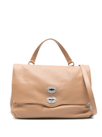 Beige Postina Medium Tote Bag 1