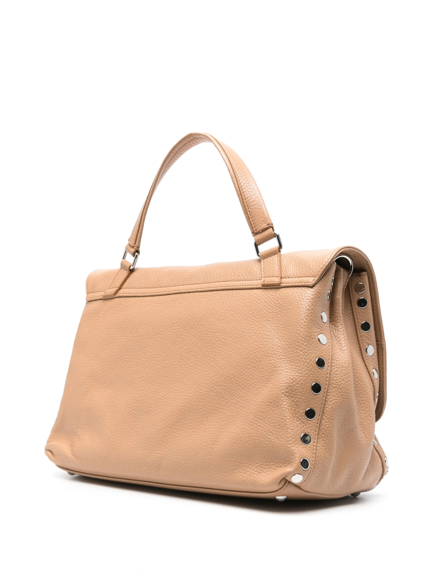 Beige Postina Medium Tote Bag 3
