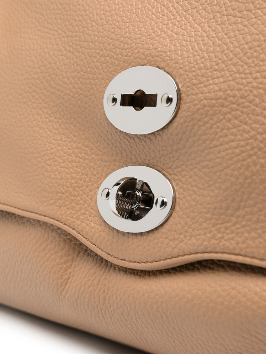 Beige Postina Medium Tote Bag 4