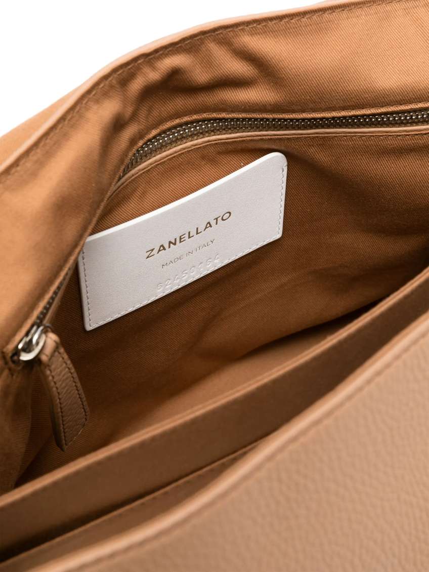Beige Postina Medium Tote Bag 5