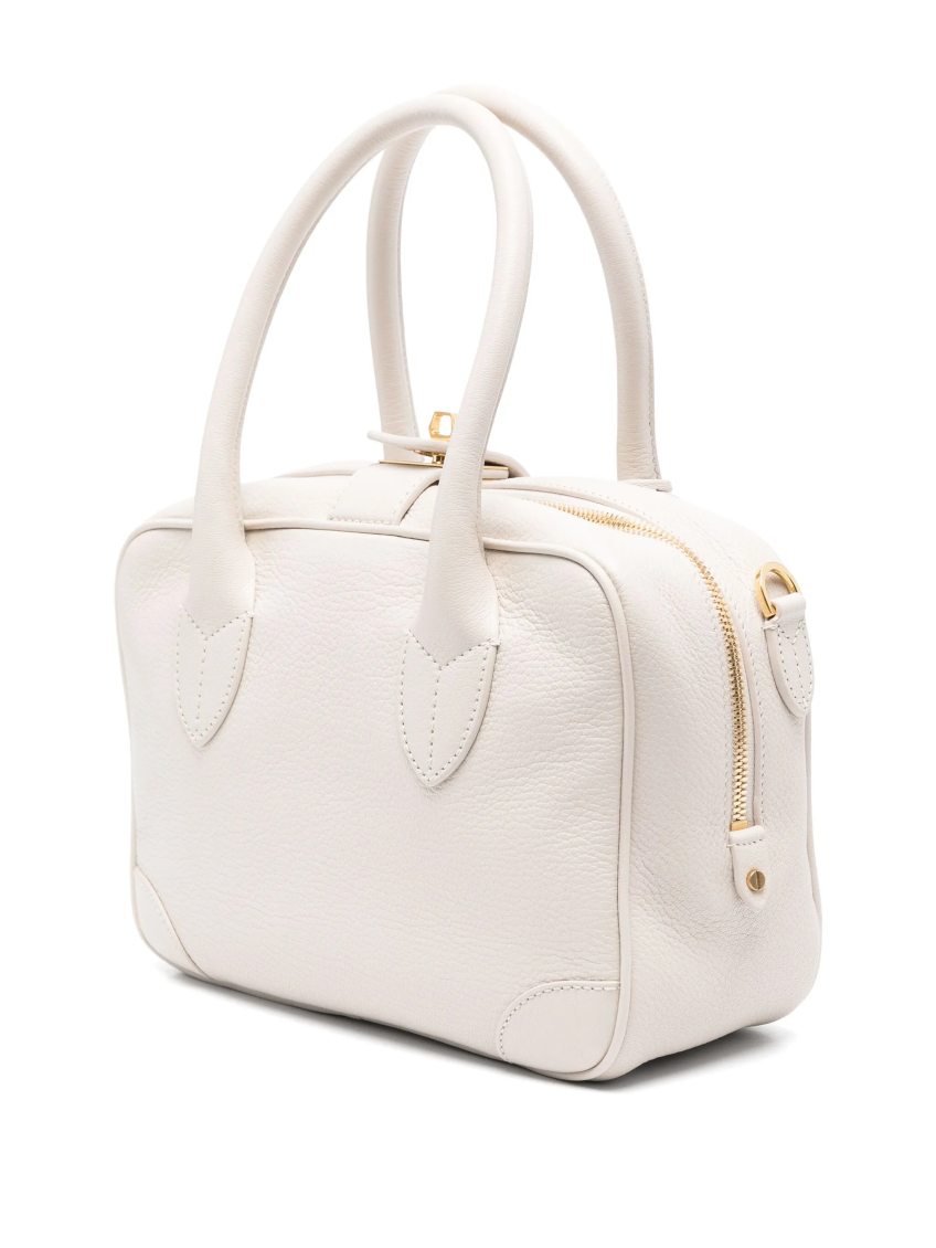 Light Beige Vita Top Zip Tote 3