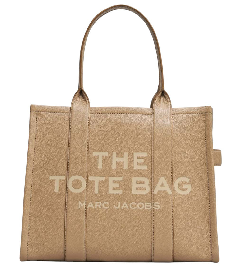 Beige The Top Zip Large Tote 1
