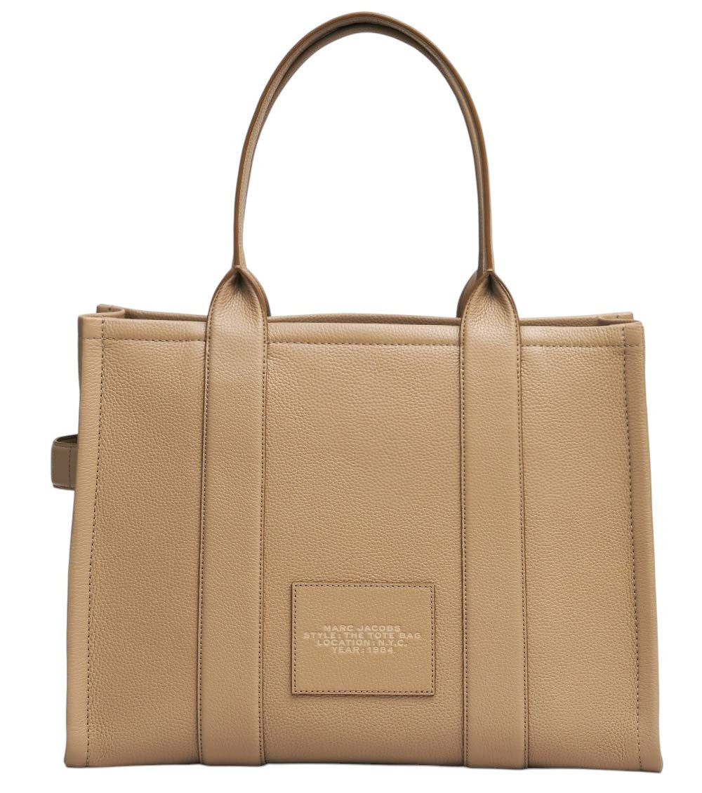 Beige The Top Zip Large Tote 2
