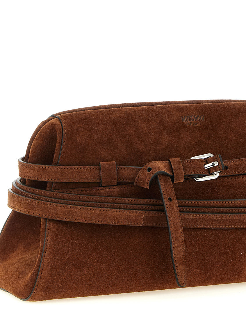 Brown Tie Me Clutch 3