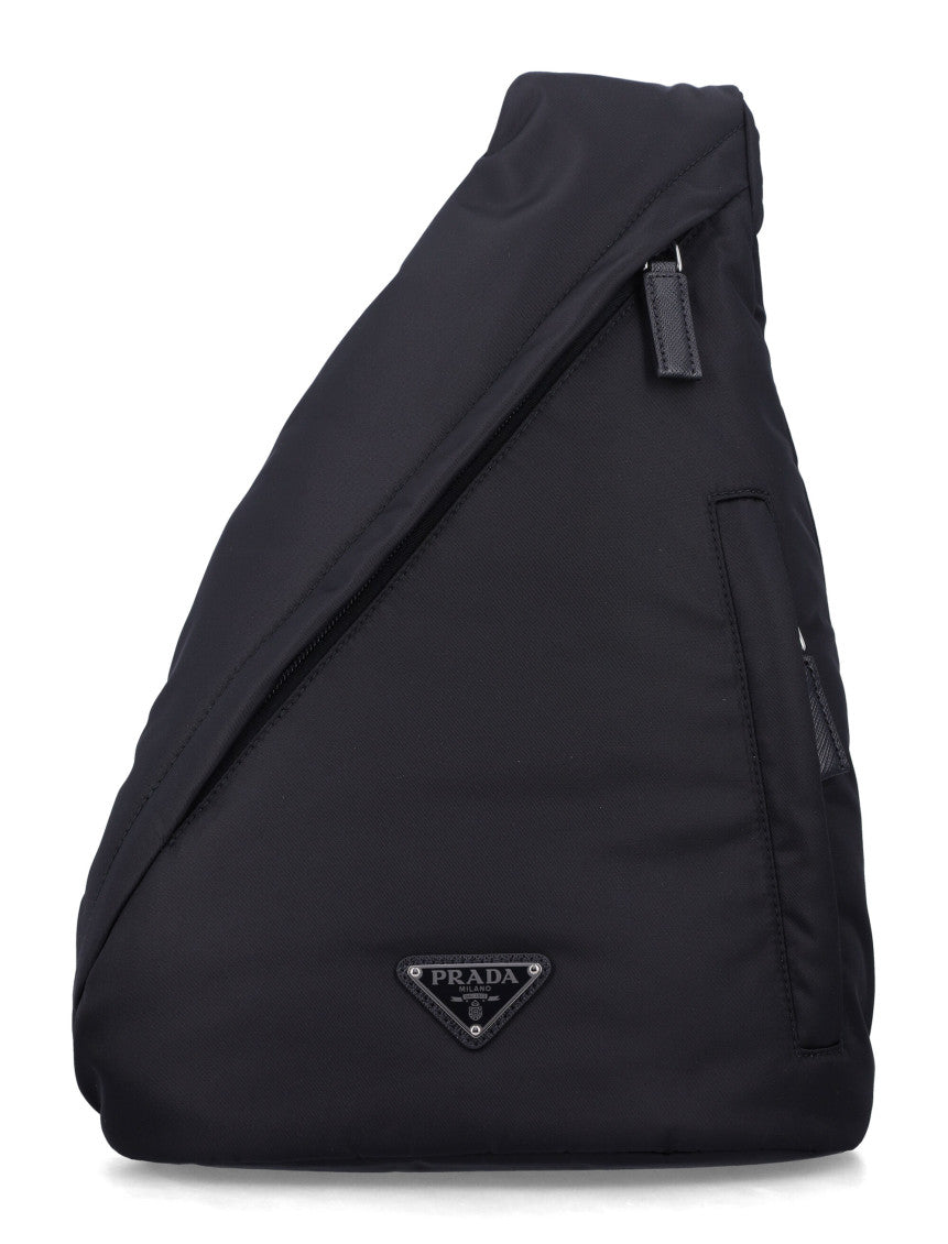 Black Logo Large Crossbody Bag 1