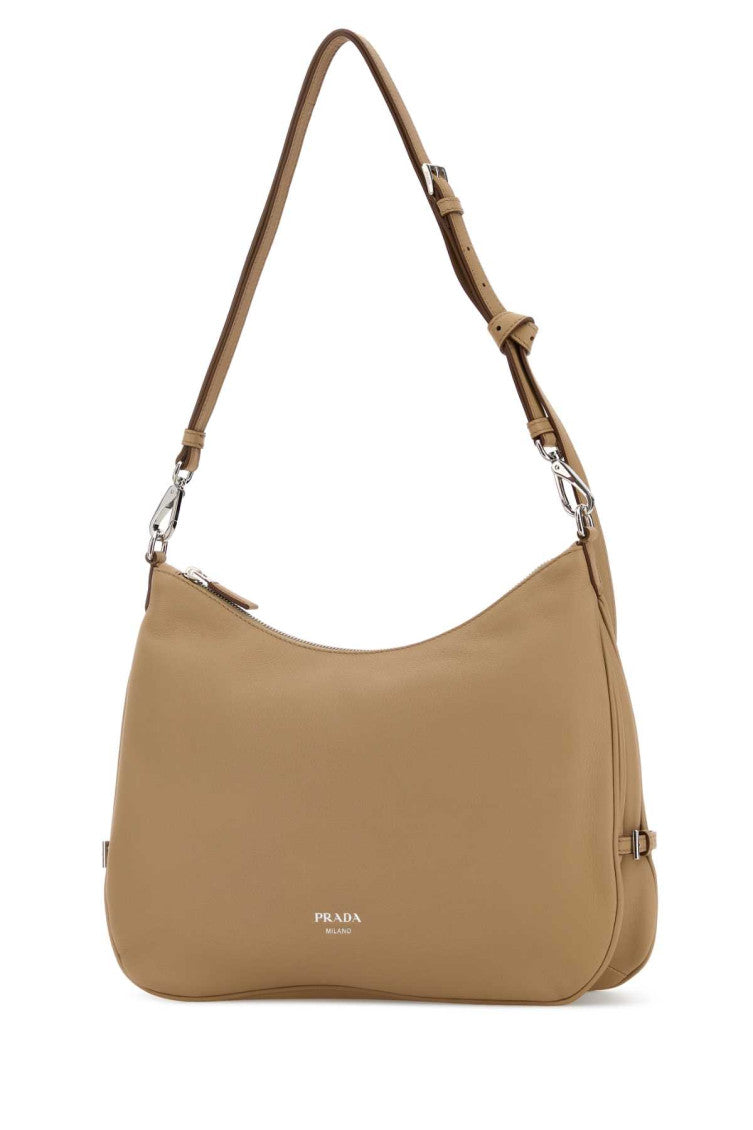 Beige Fold Large Shoulder Bag 2