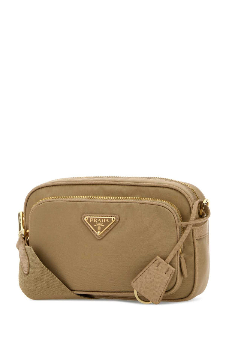 Beige Logo Mini Crossbody Bag 2